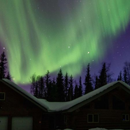 Riverside Log Cabin On-Site Aurora Viewing! North Pole Bagian luar foto