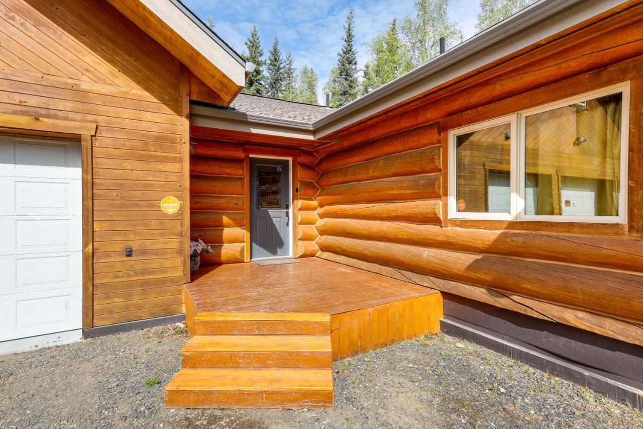 Riverside Log Cabin On-Site Aurora Viewing! North Pole Bagian luar foto