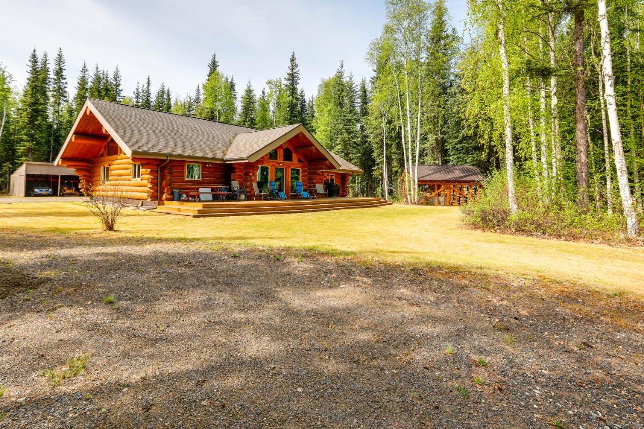 Riverside Log Cabin On-Site Aurora Viewing! North Pole Bagian luar foto